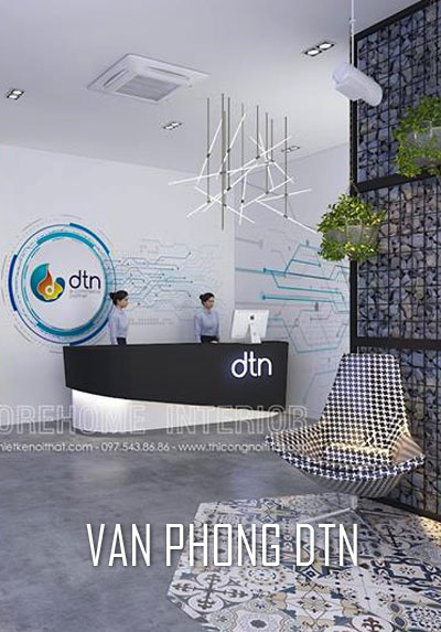  Mẫu thiết kế nội thất văn phòng DTN hiện đại, sang trọng